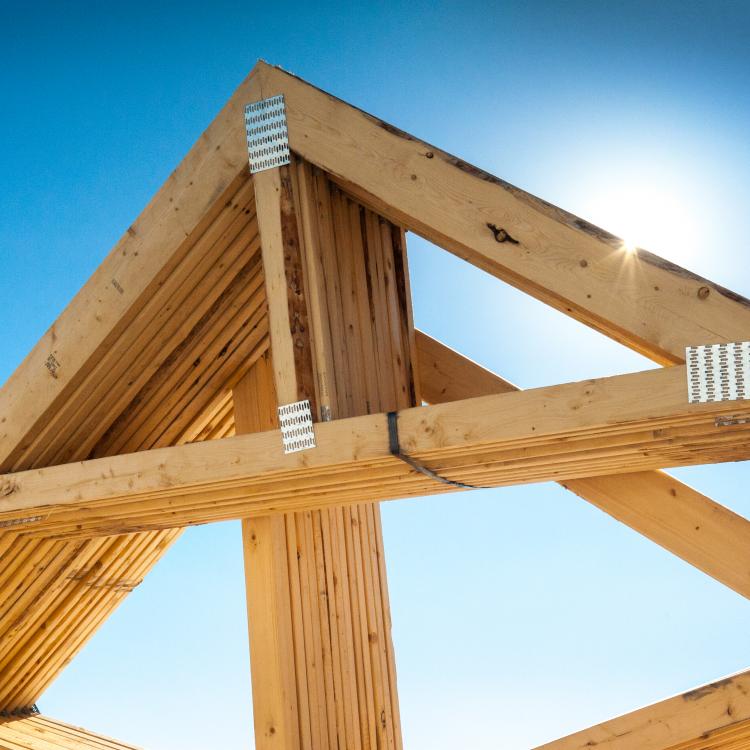 trusses of a roof